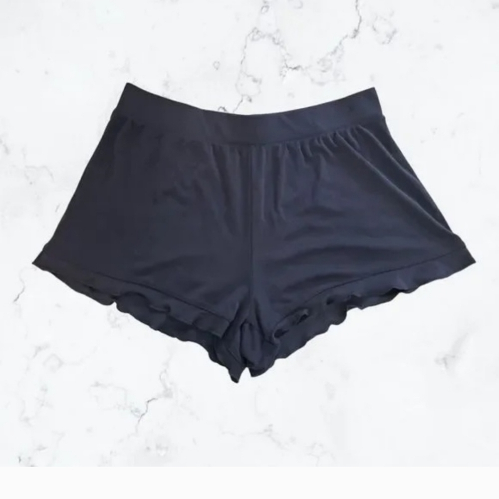 Marine Layer Luxe Rib Ruffle Shorts